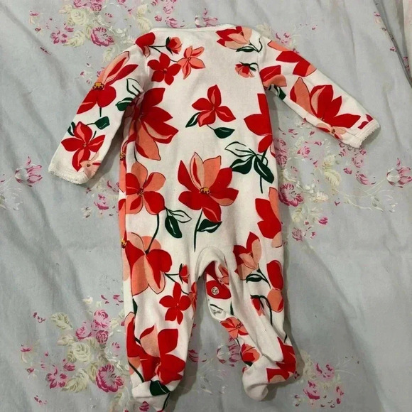 Carter’s Poinsettia One Piece - Picture 2 of 4